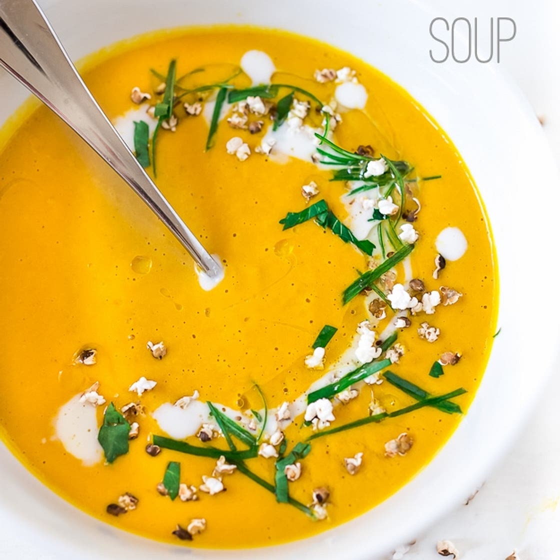 Thai Sweet Potato Soup w/ Lemongrass and Ginger