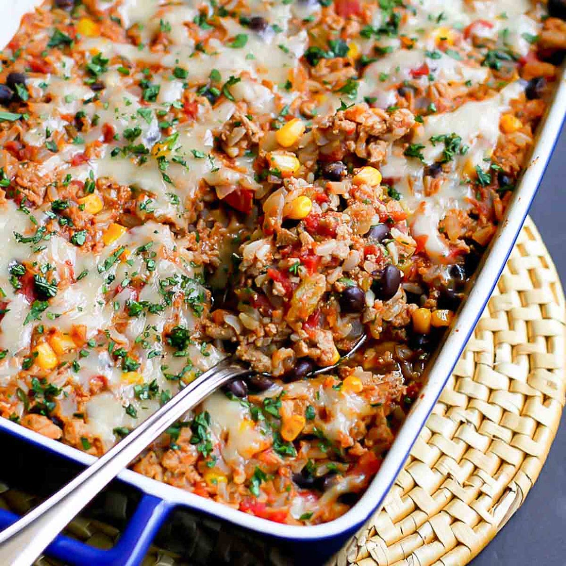 Southwestern Ground Turkey Casserole Recipe