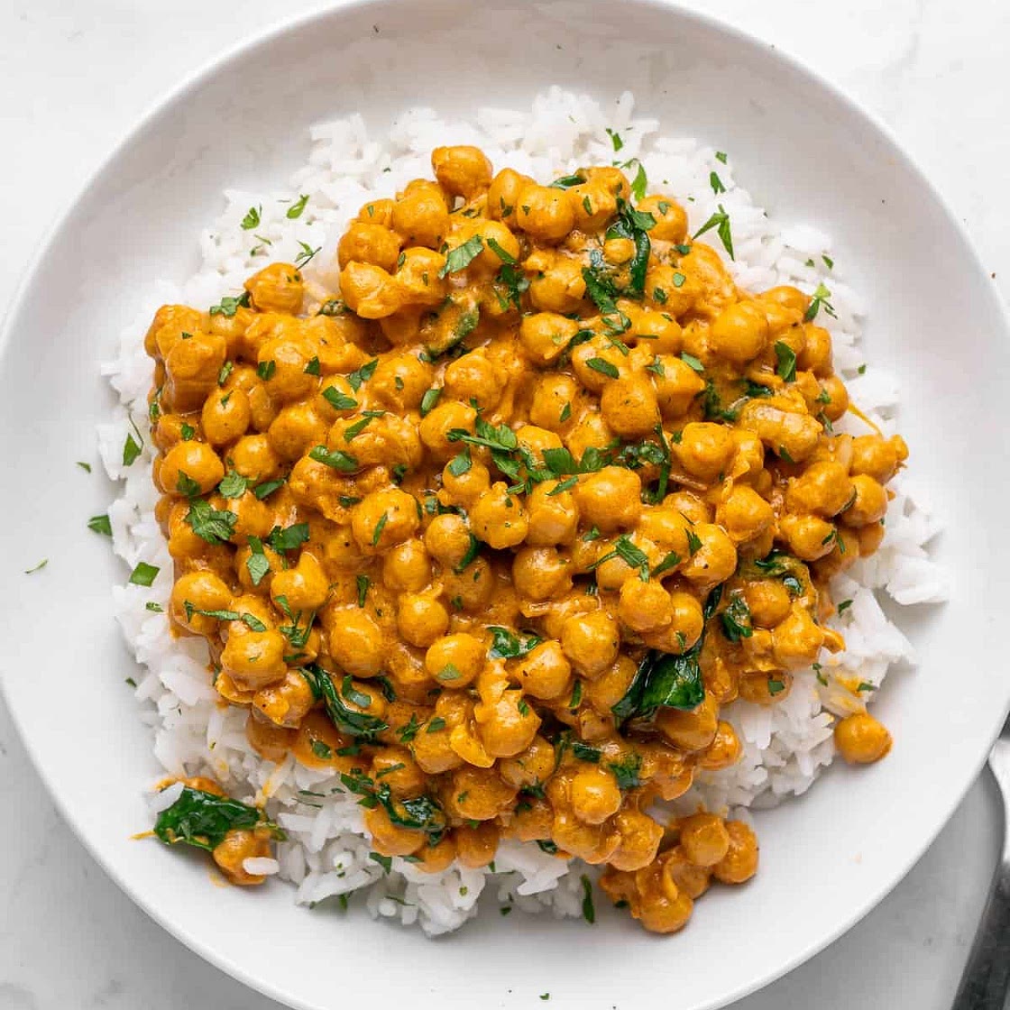 Creamy Coconut Chickpeas