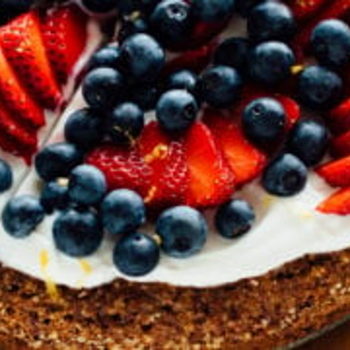 Gluten-Free Almond Cake with Berries on Top
