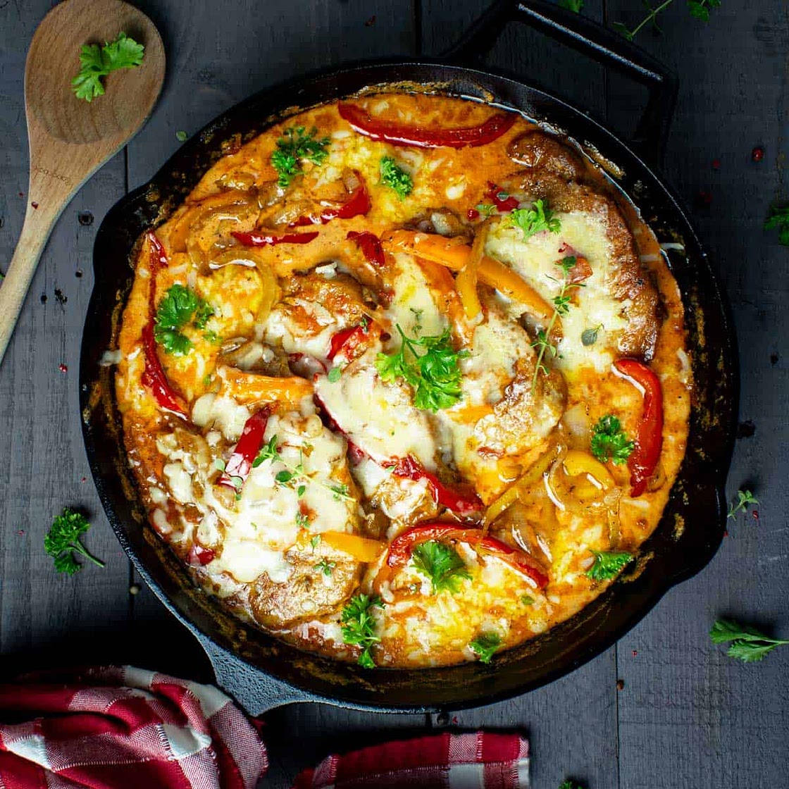 Pork Schnitzel in Creamy Paprika Sauce