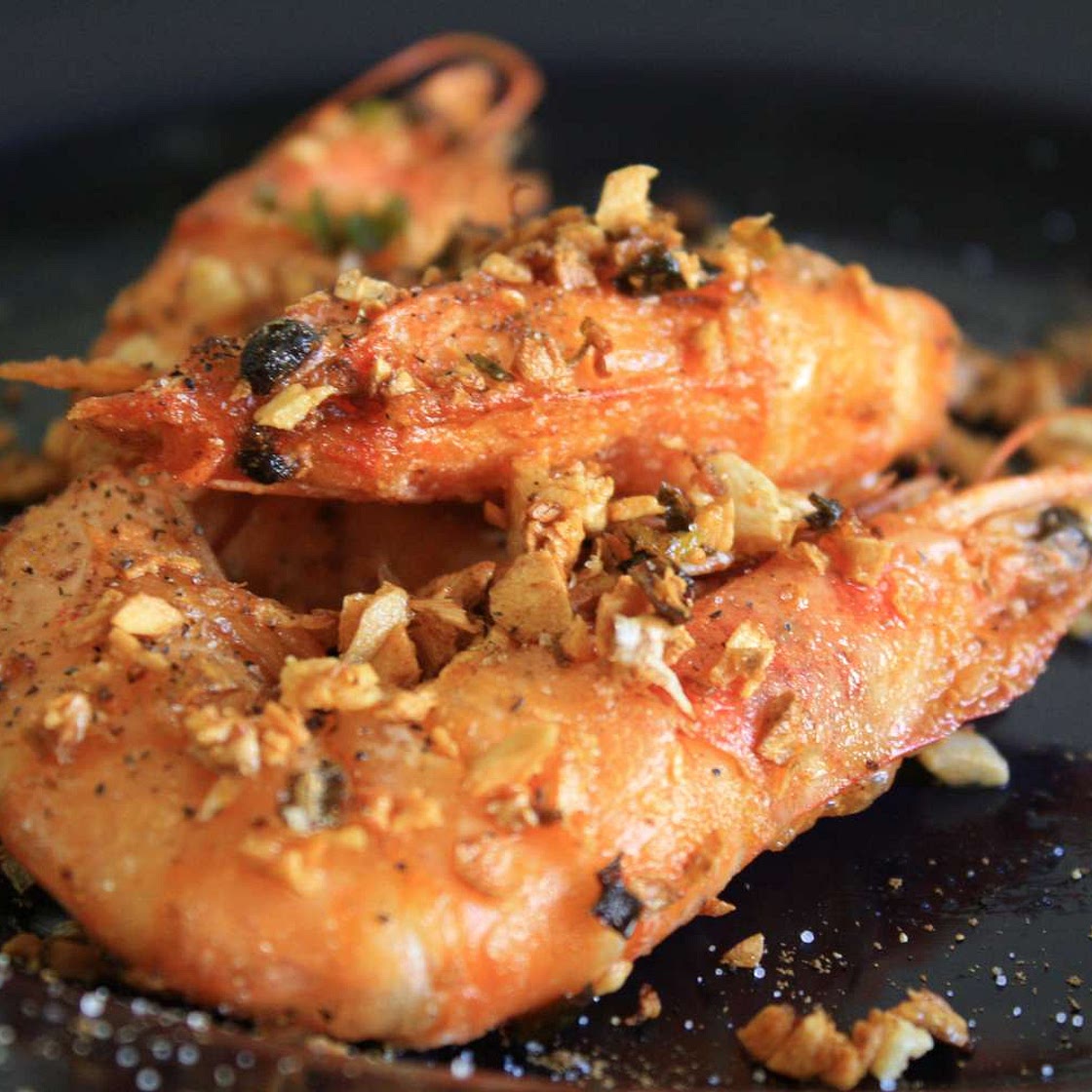 Chinese-Style Deep-Fried Salty Shrimp Recipe