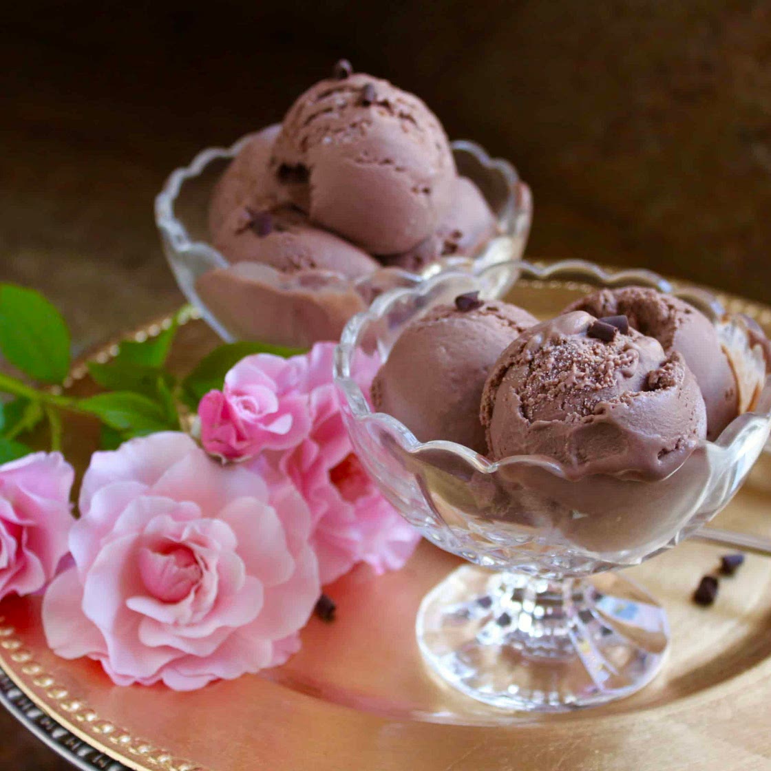 The Smoothest and Best Ever Dark Chocolate Custard Ice Cream