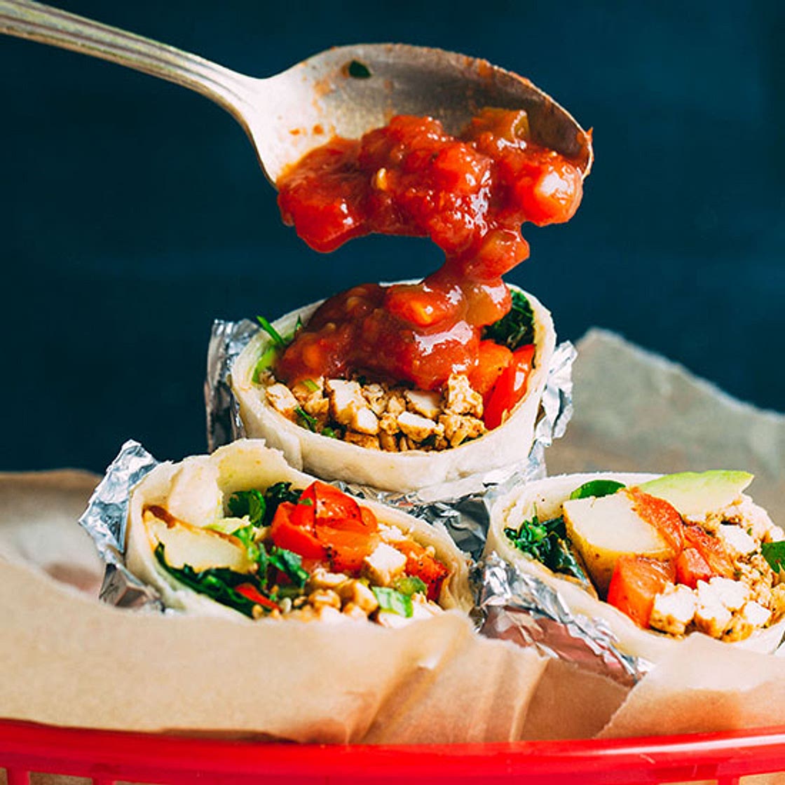 Scrambled Tofu Breakfast Burrito (30 minutes!)