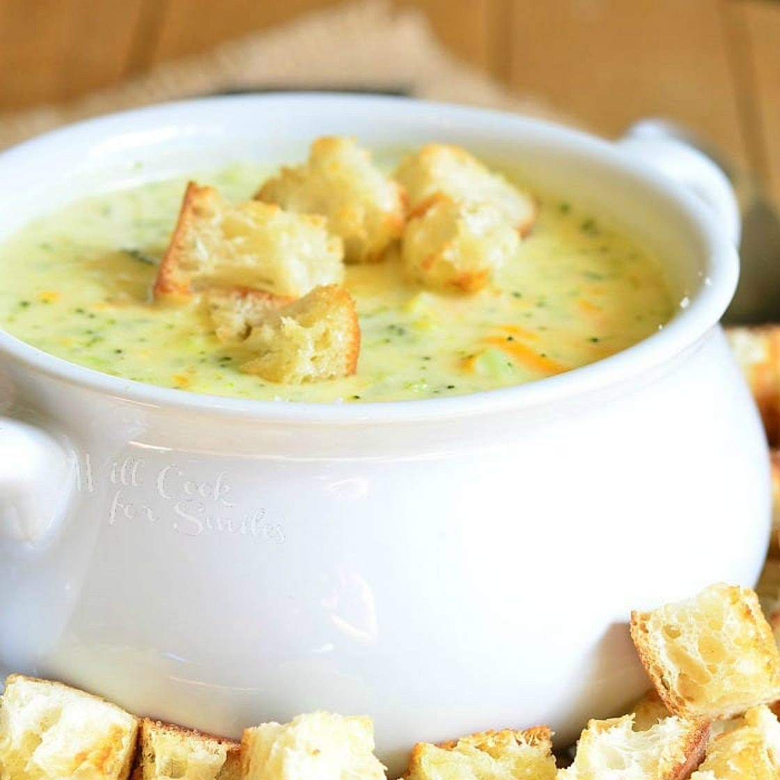 Asiago Broccoli Cheese Soup