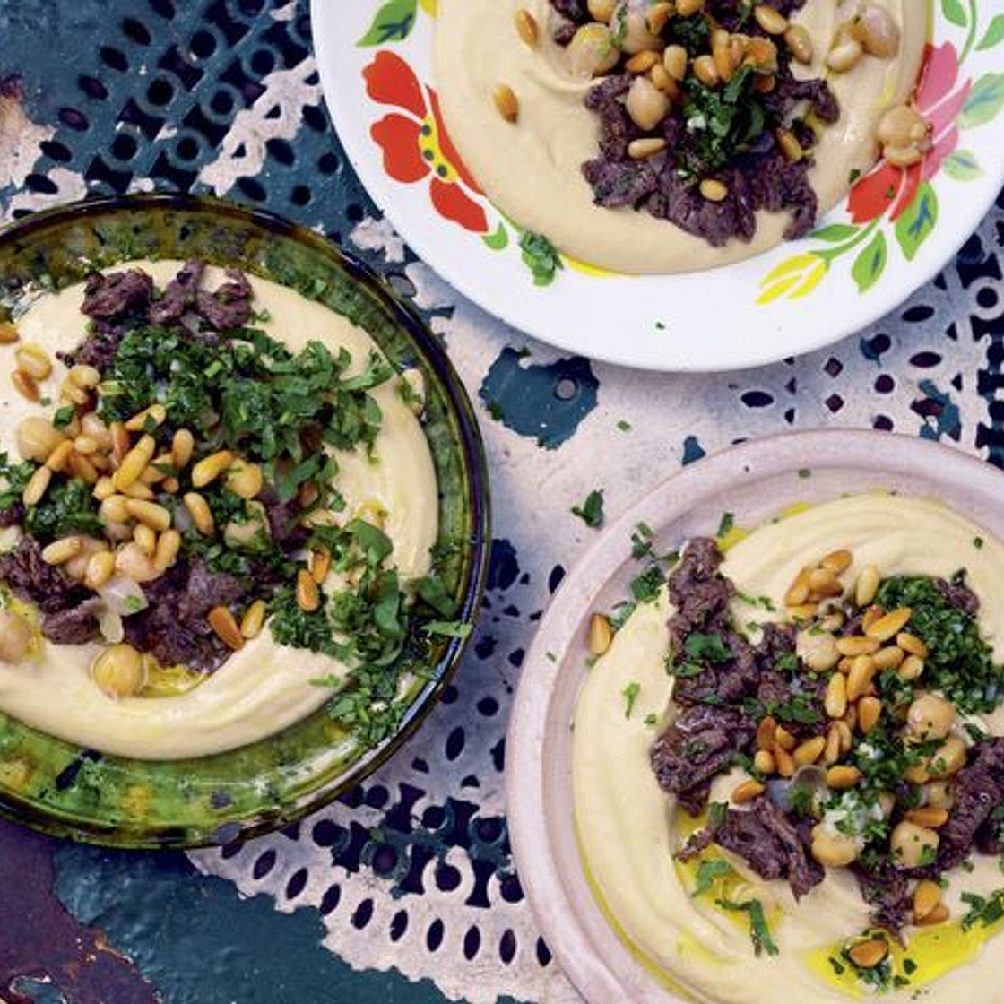 Hummus Kawarma (Lamb) with Lemon Sauce from 'Jerusalem'