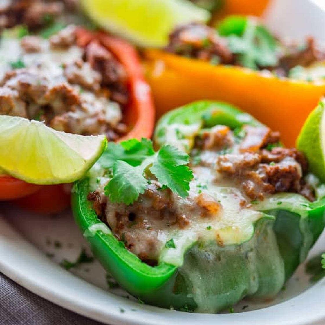 Keto Mexican Stuffed Peppers Recipe