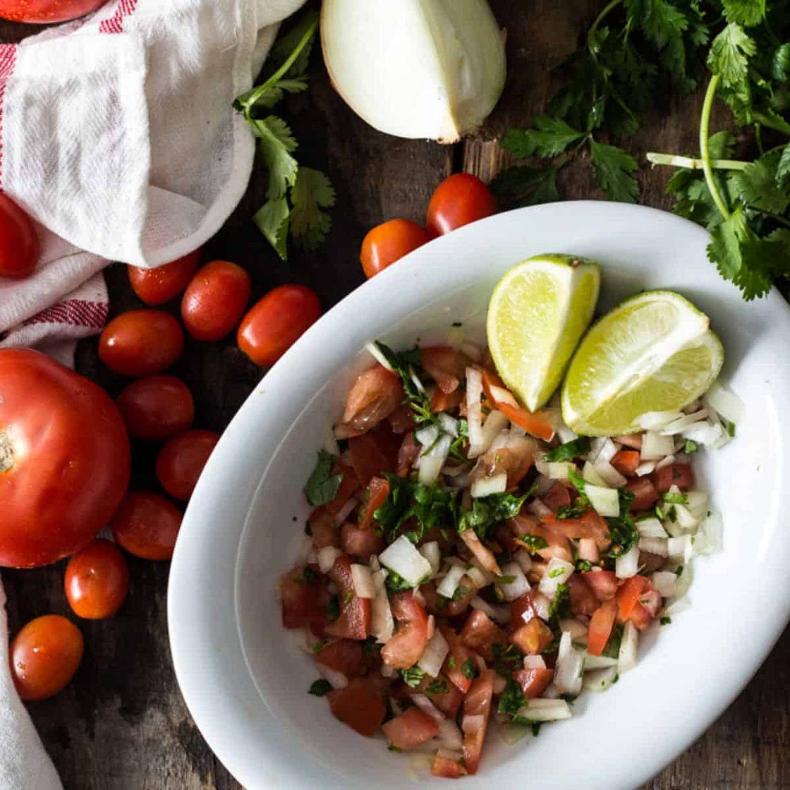 Authentic Colombian pico de gallo: Colombian Sauce for Empanadas