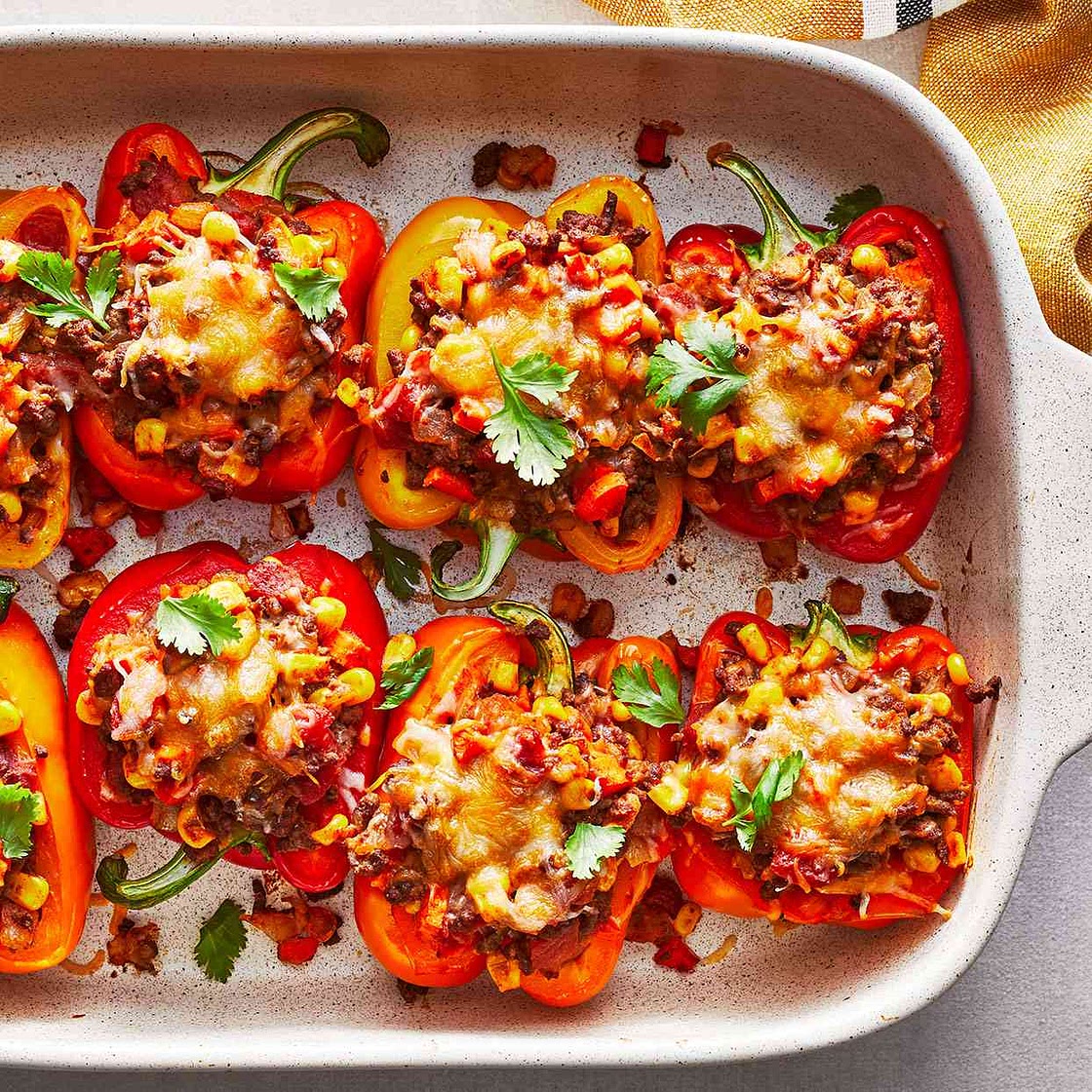 Cheesy Tex-Mex Taco Stuffed Peppers