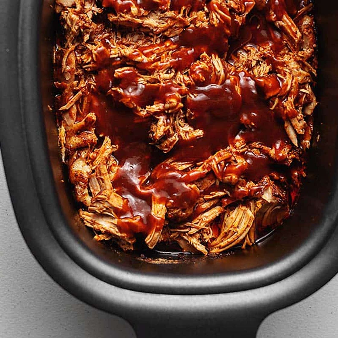 Crock Pot Pork Loin - BBQ Pulled Pork