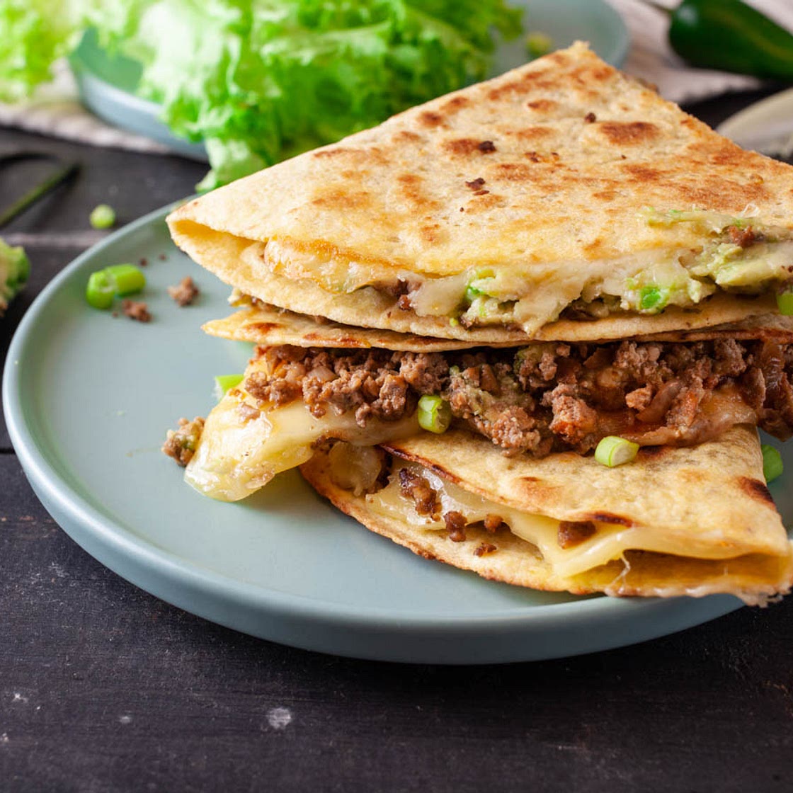 Ground Soy Quesadillas