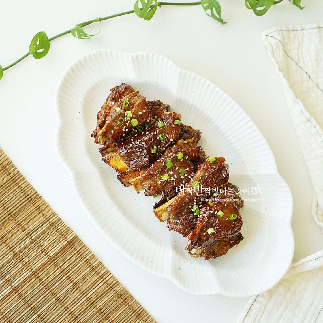 돼지 쪽갈비구이 만들기 쪽갈비 양념 에어프라이어 요리