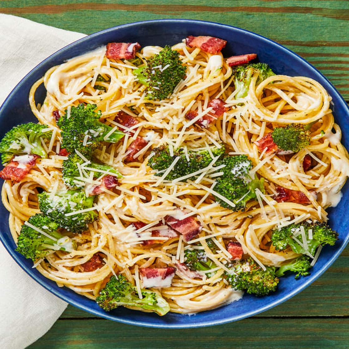 Bacon & Cream Supreme Spaghetti with Broccoli