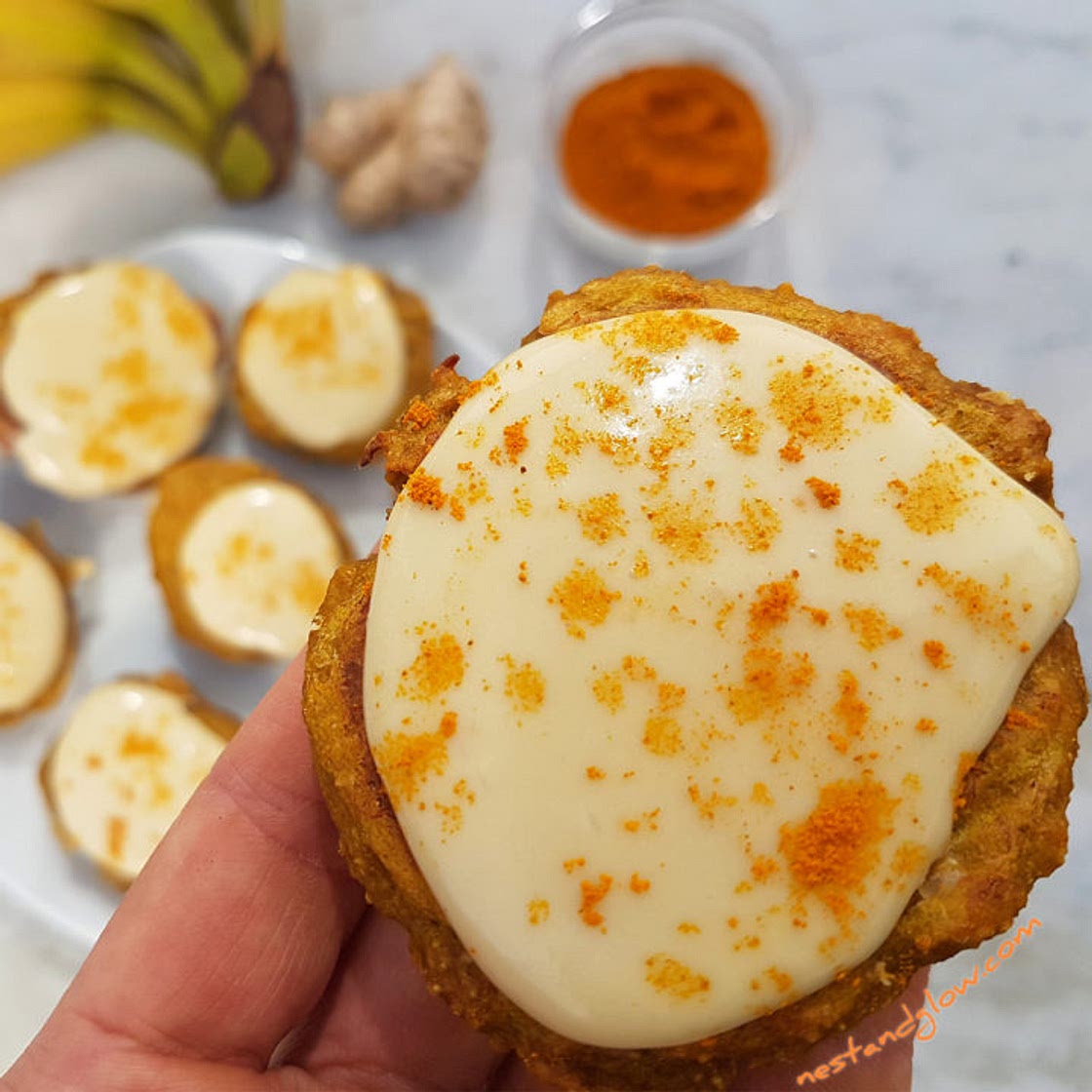 Ginger Turmeric Cashew Cookies