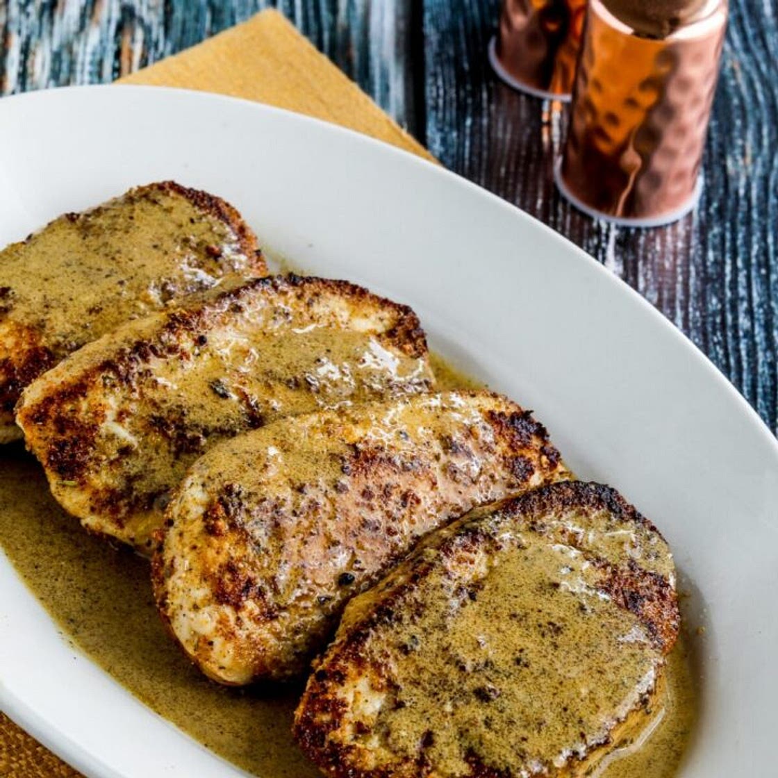 Chicken Cutlets Recipe with Mustard Sauce