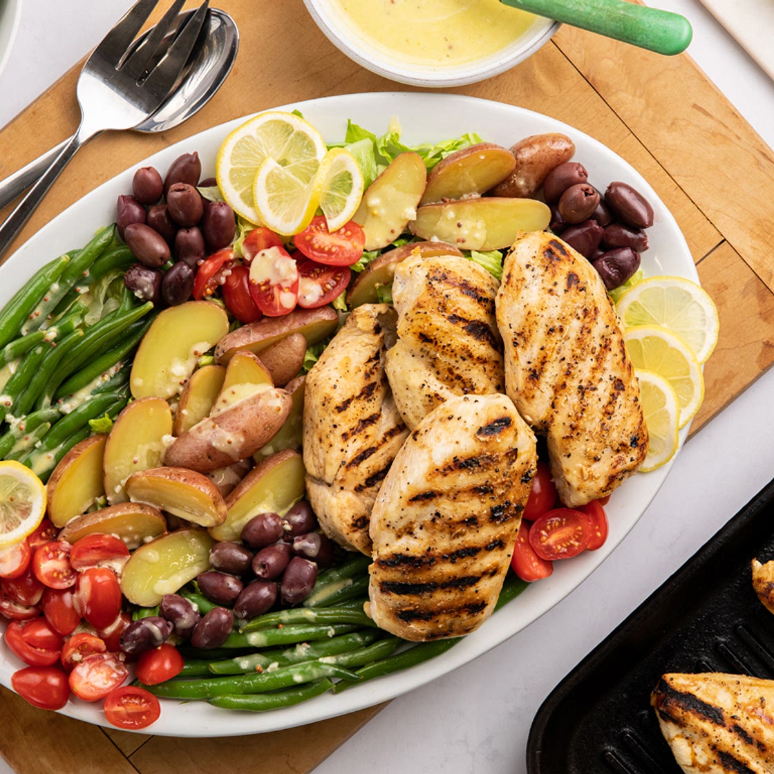 Lemon Dijon Chicken Salad Niçoise