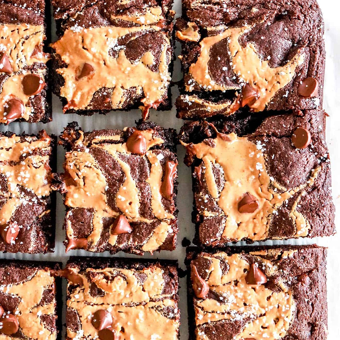 Peanut Butter Swirl Brownies (gluten free)