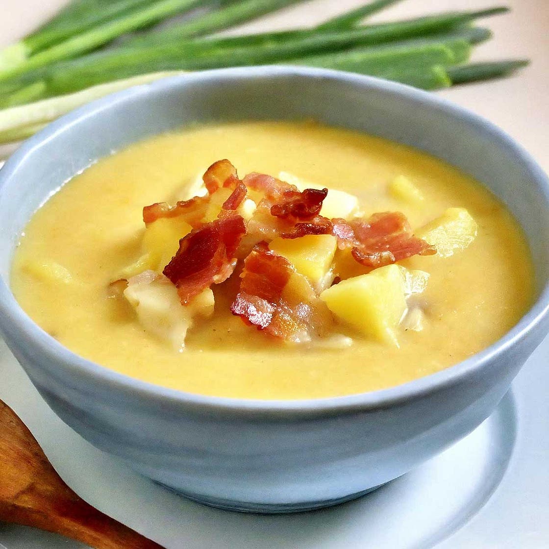 Creamy Potato and White Sweet Potato Soup (AIP, nightshade free, dairy free)