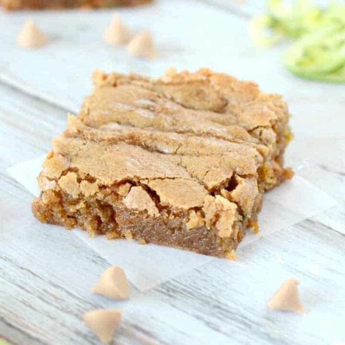 Chewy Butterscotch Zucchini Blondies