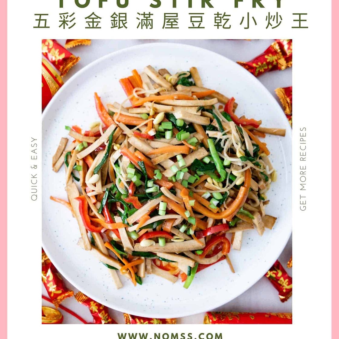 5 Color Radiance and Abundance Vegan Tofu Stir Fry