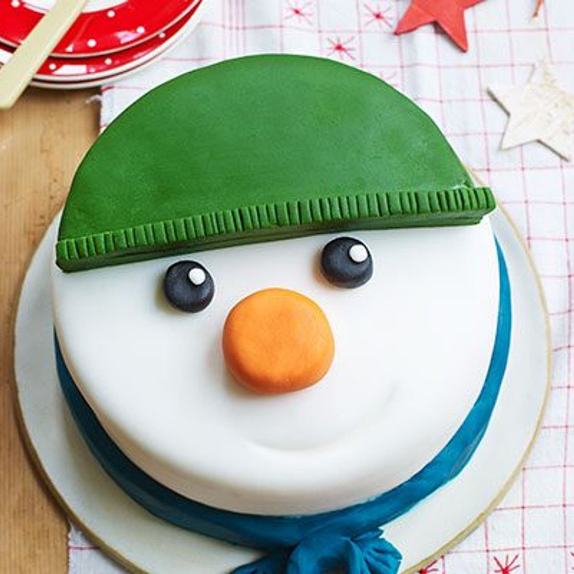 Snowman cake