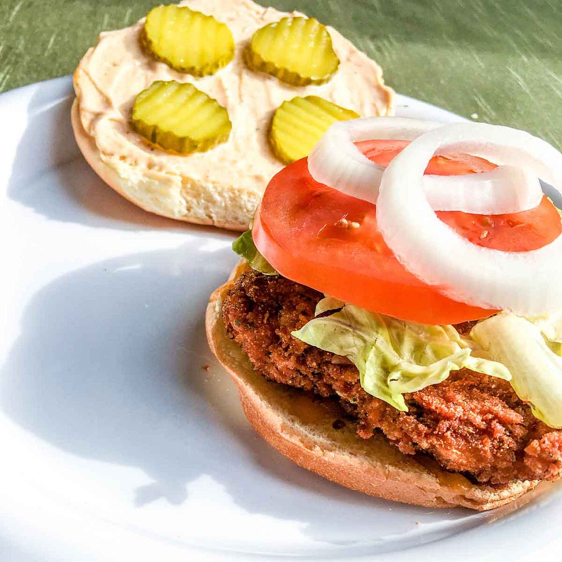 Air Fryer Spicy Chicken Sandwiches