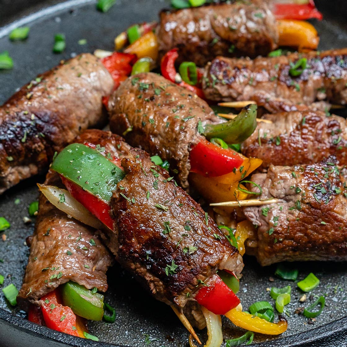 Steak Fajita Roll-Ups for Clean Eats