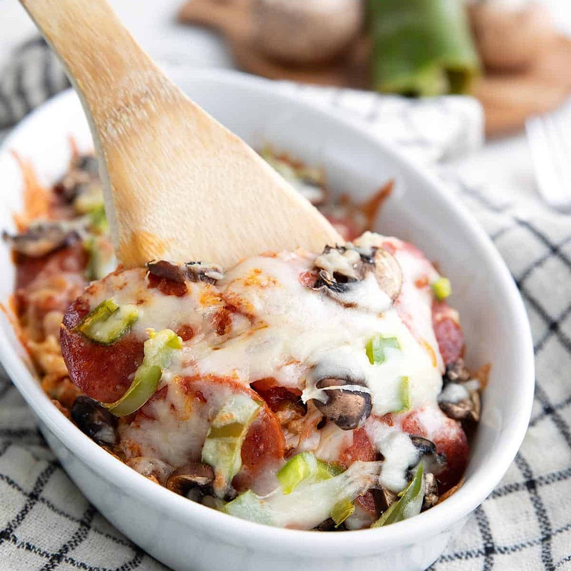 Keto Pizza Casserole Recipe