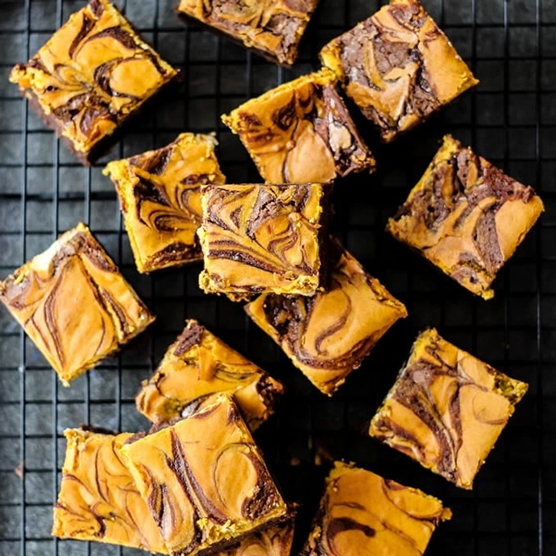 Pumpkin Cheesecake Swirl Brownies