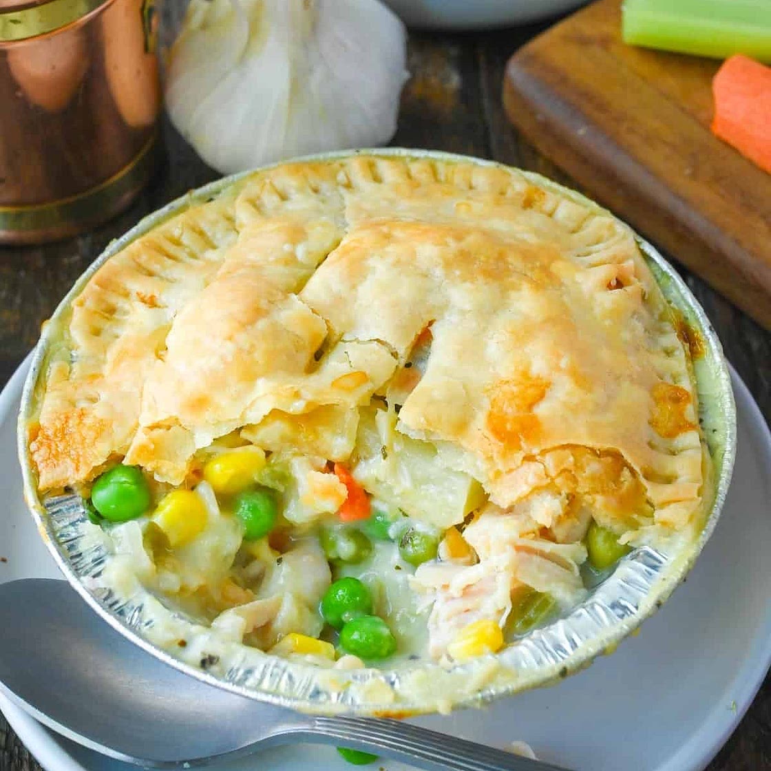 Mini Freezer Chicken Pot Pies