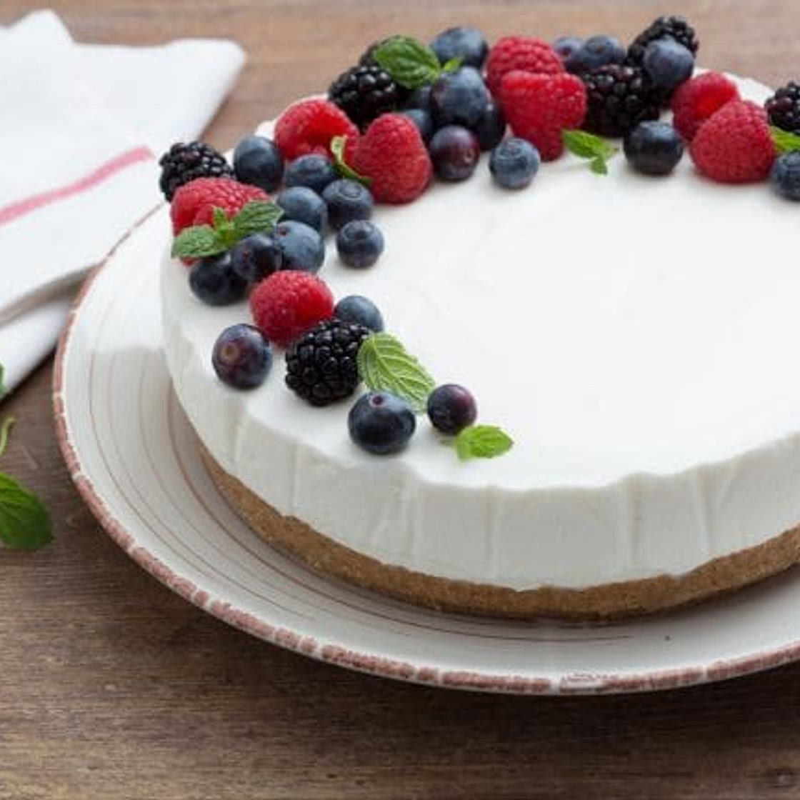 Torta fredda allo yogurt