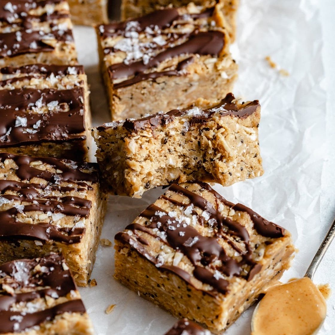 Coconut & Chocolate Peanut Butter Protein Bars
