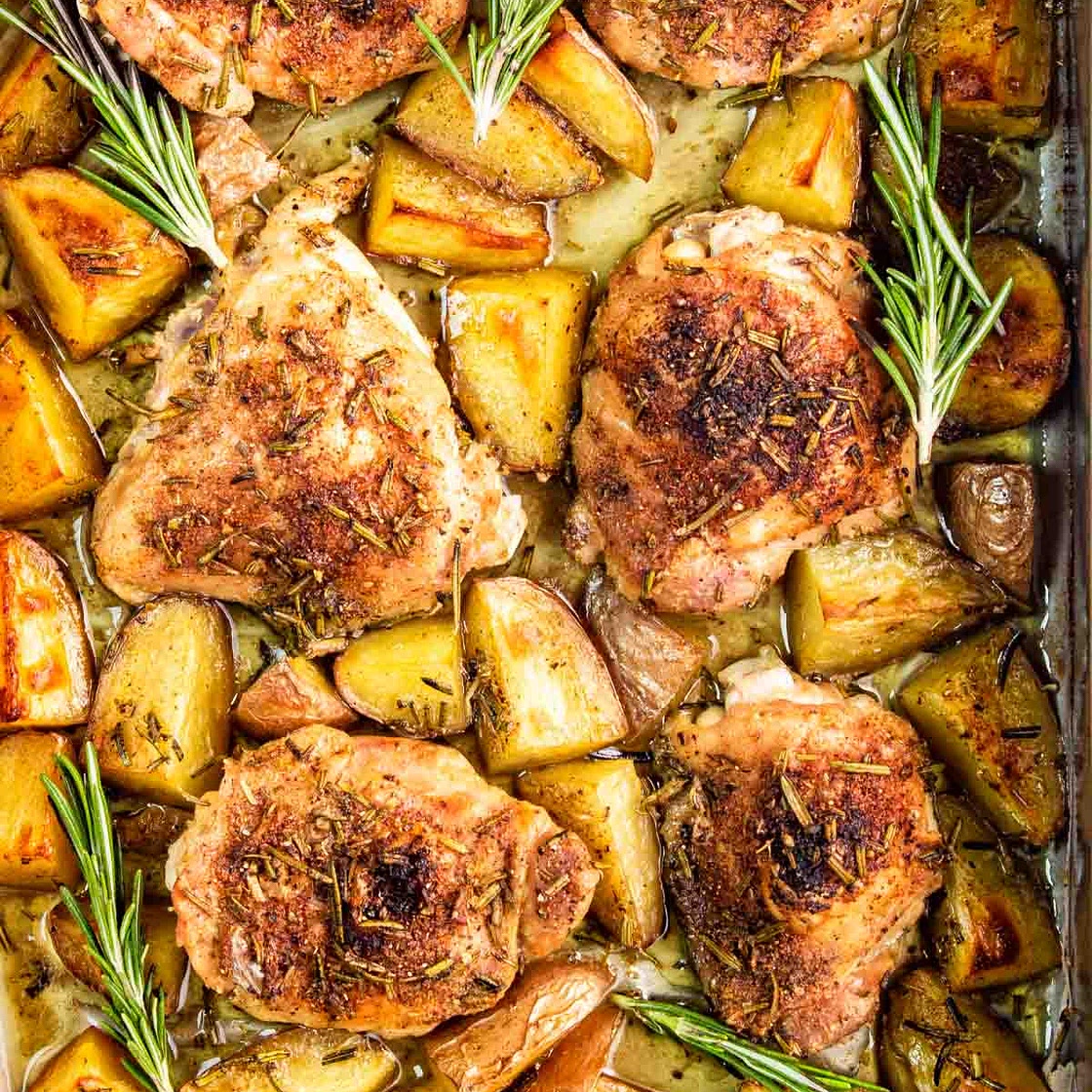 Sheet Pan Rosemary Chicken And Potatoes