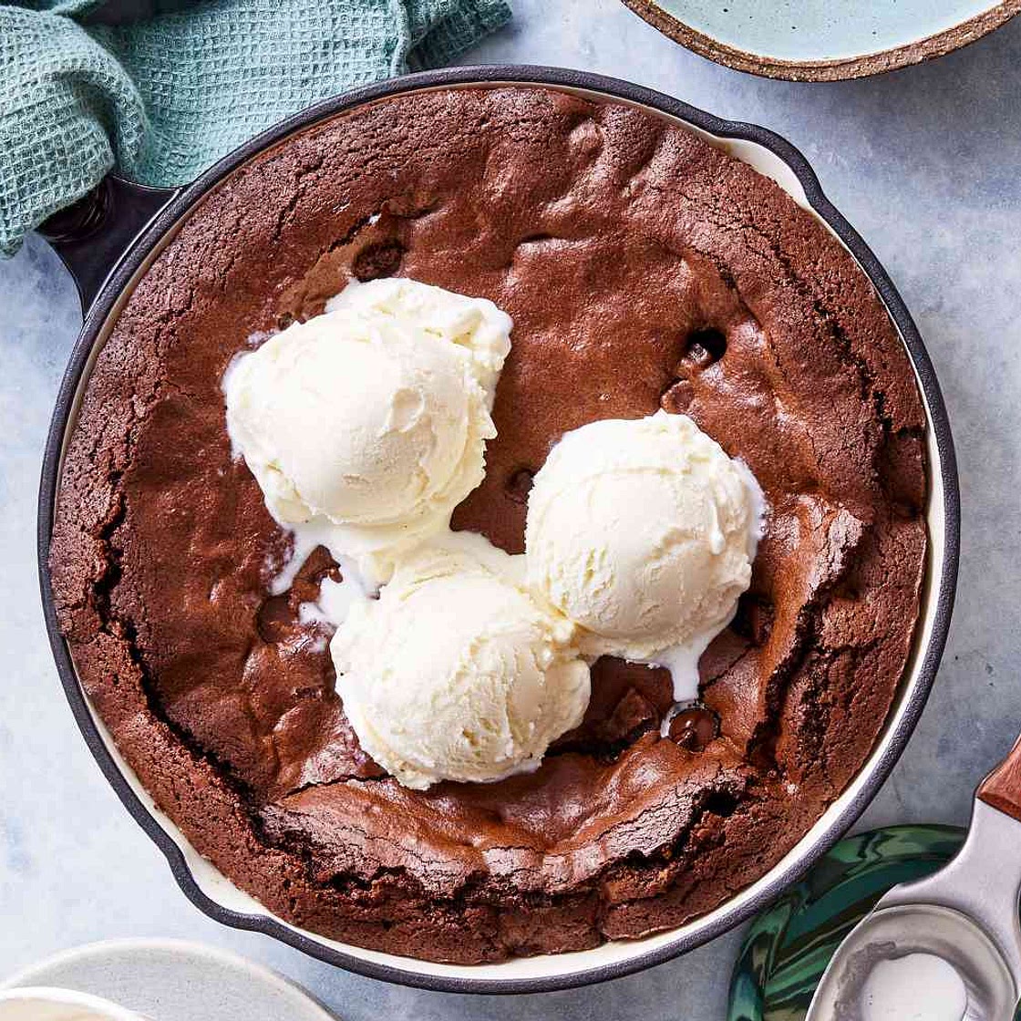 Deep-Dish Skillet Brownies