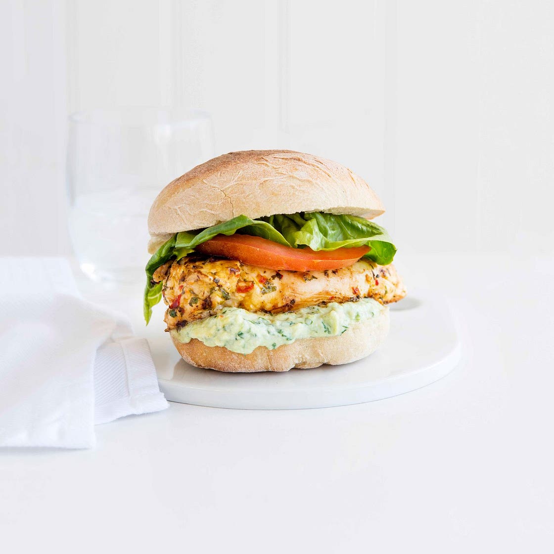 Lime and chilli chicken sandwich