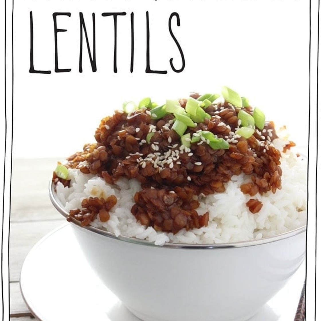 Sweet Korean Lentils