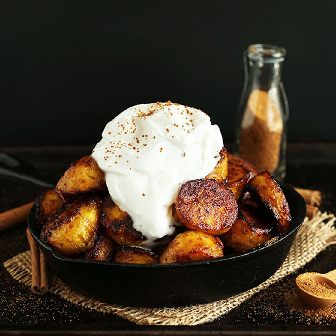 Coconut Sugar Caramelized Plantains