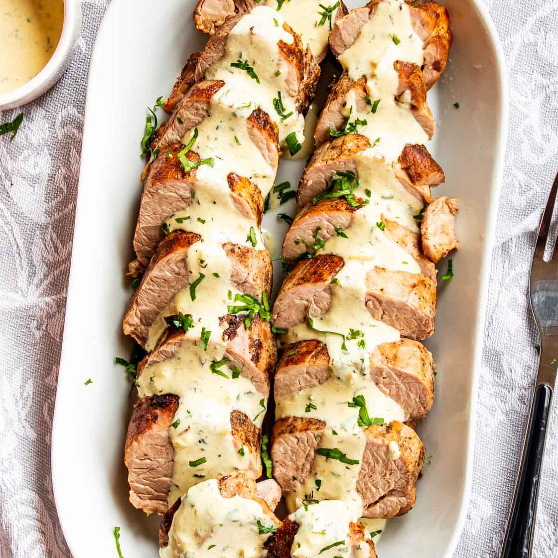 Pork Tenderloin With Mustard Sauce