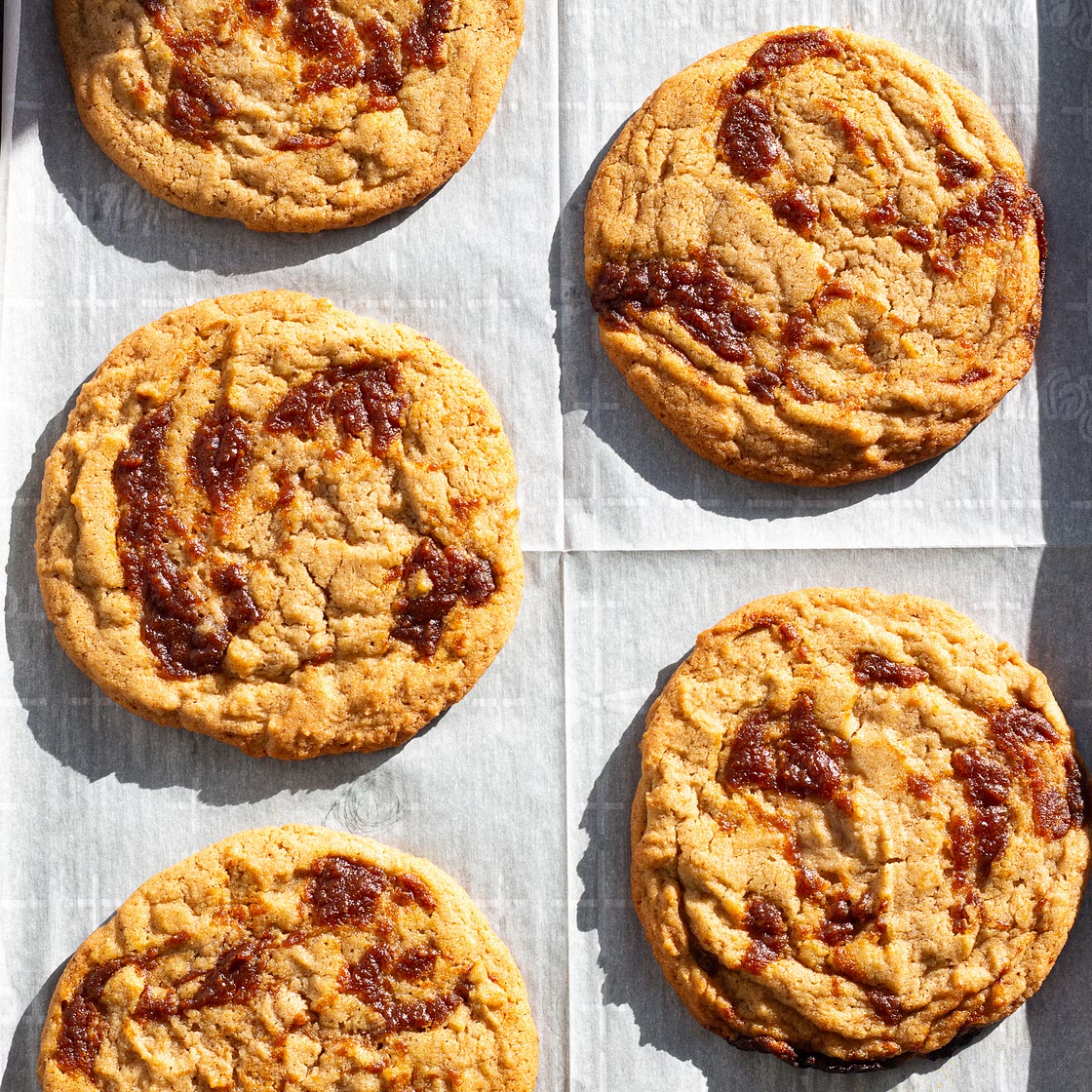 Pumpkin Miso Caramel Cookies
