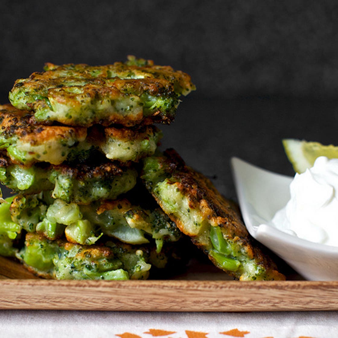 broccoli parmesan fritters