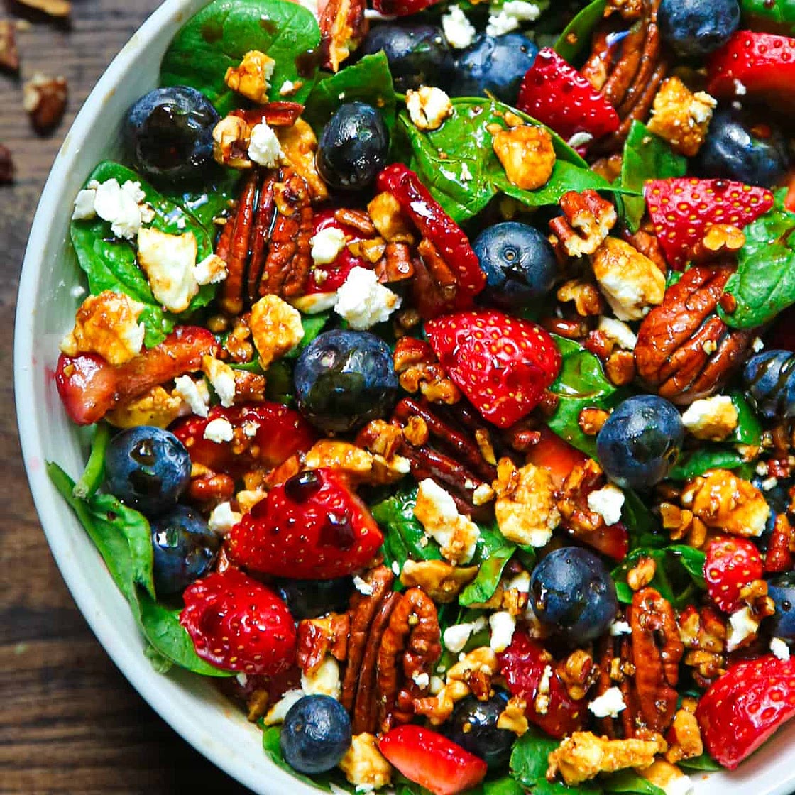 15-Minute Strawberry Spinach Salad