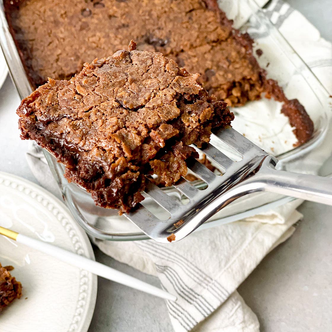 Brownie Baked Oatmeal (gluten free- Vegan)
