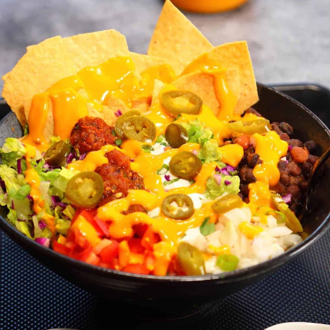 Healthy Nachos Recipe in a Bowl