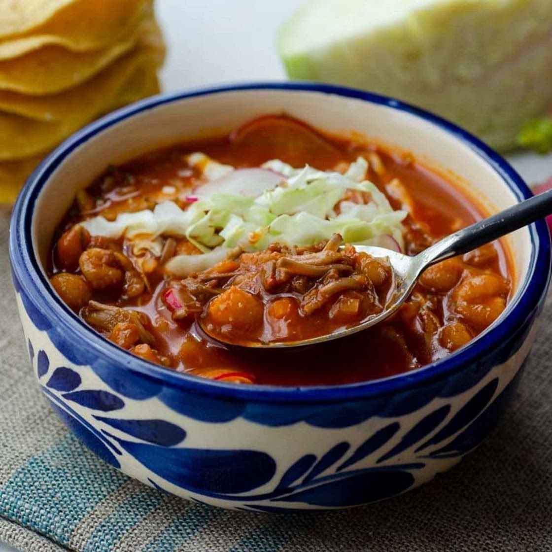 Jackfruit Vegan Pozole Rojo
