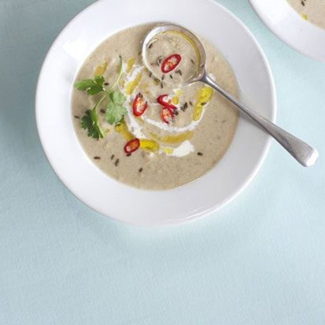 Curried parsnip soup