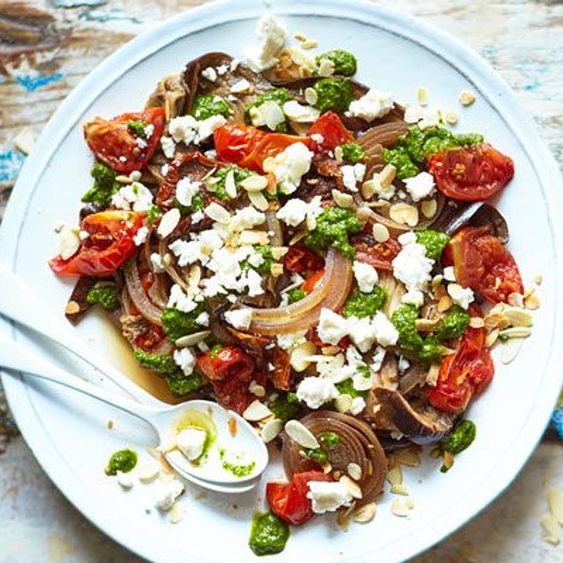 Slow cooker aubergines