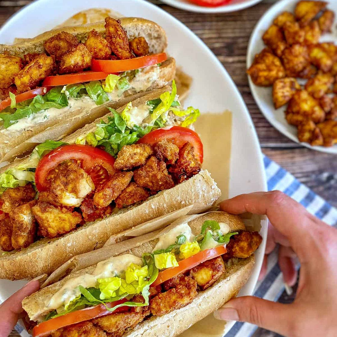Tofu Po' Boy (Vegan & Oil-Free)