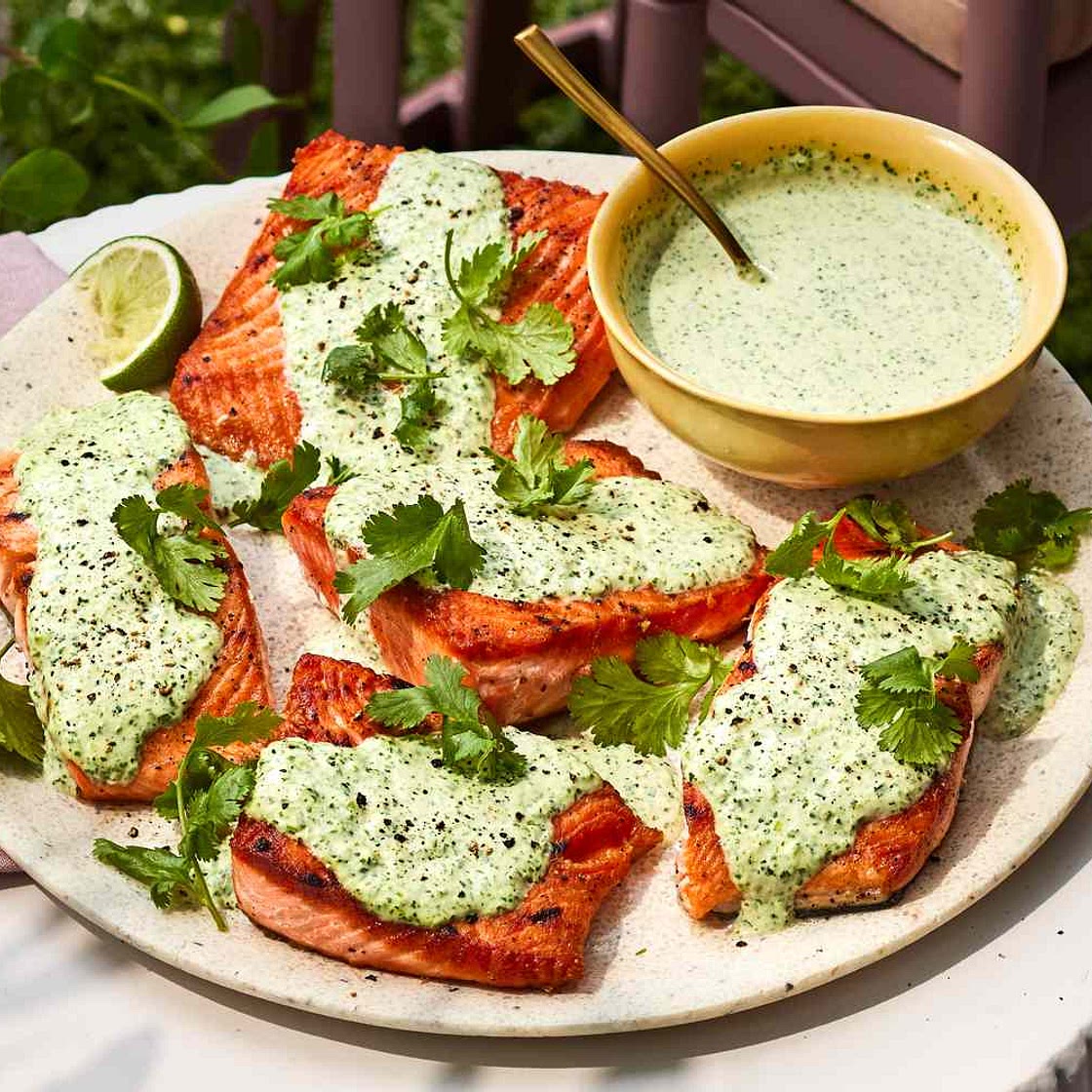 Cilantro-Garlic-Yogurt Sauce