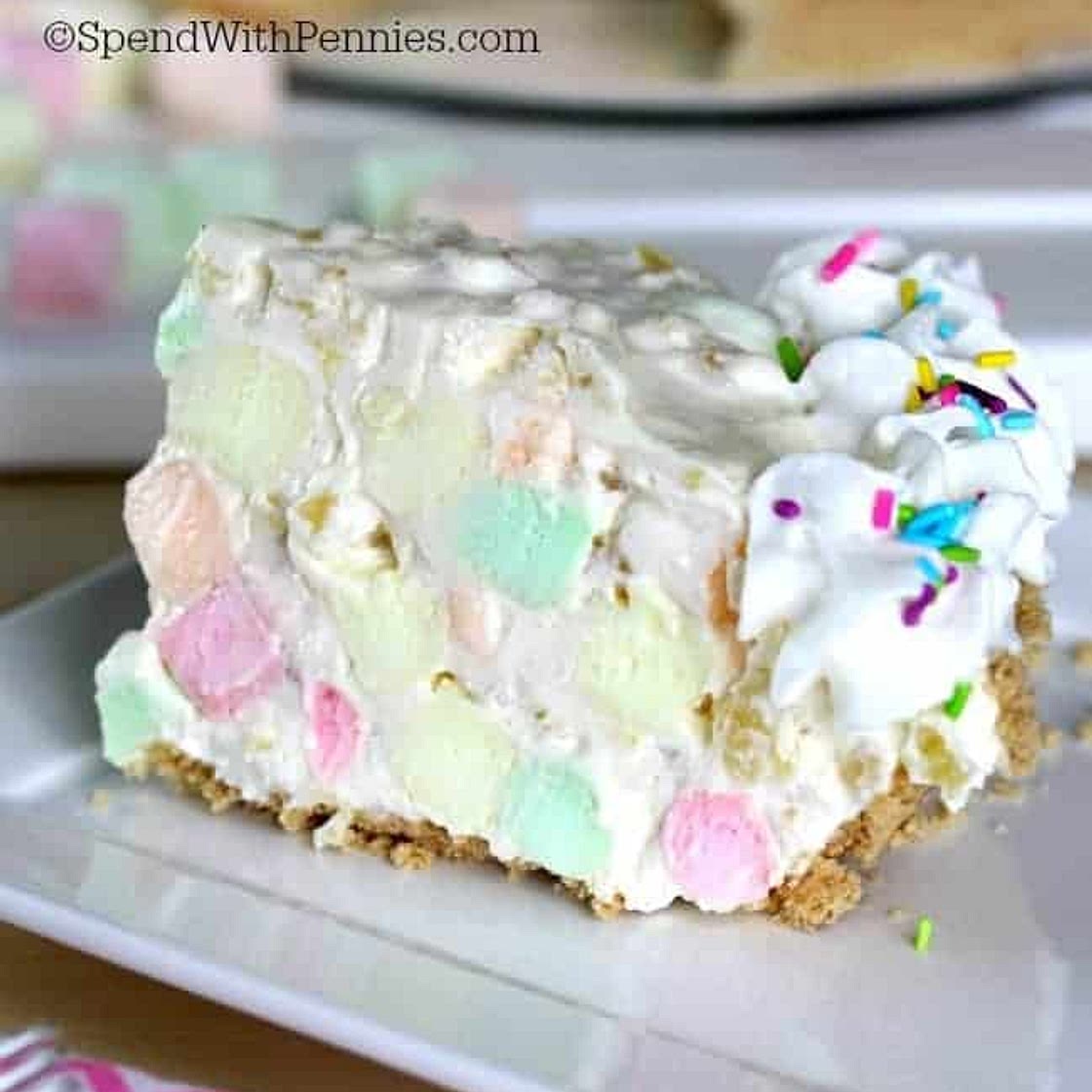 No Bake Rainbow Pie