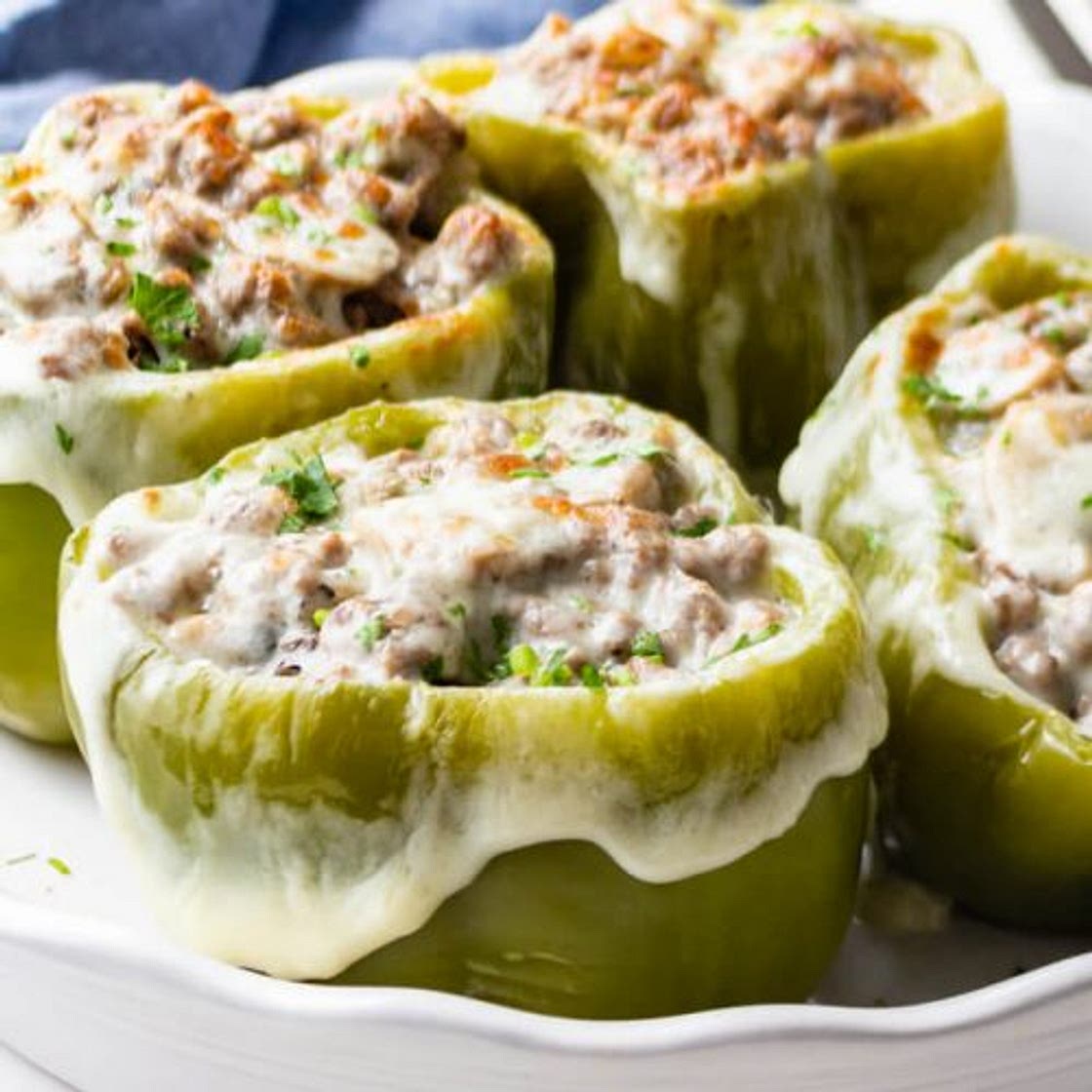 Philly Cheesesteak Stuffed Peppers
